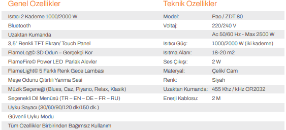 PAO SERİSİ ISITICILI