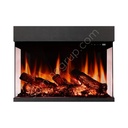 LADEN SERİSİ ISITICILI ÜÇ CAMLI ELEKTRİKLİ ŞÖMİNE