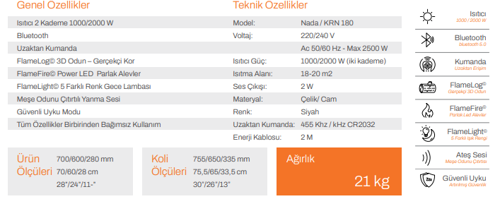 NADA SERİSİ ISITICILI