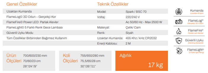 SPARK SERİSİ ISITICISIZ