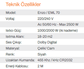 ENZI SERİSİ ISITICILI