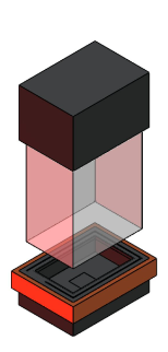 ASMA DİKDÖRTGEN CAMLI MODEL ORTA ŞÖMİNE 95X65