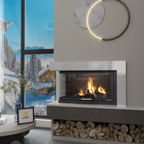 70 CM SOL CAMLI ASANSÖRLÜ ŞÖMİNE HAZNESİ