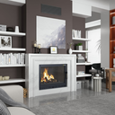 Döküm Şömine Haznesi Klapeli Tek Camlı 70 cm