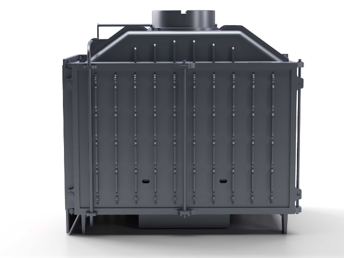 Döküm Şömine Haznesi Klapeli Sağ Camlı 70 cm