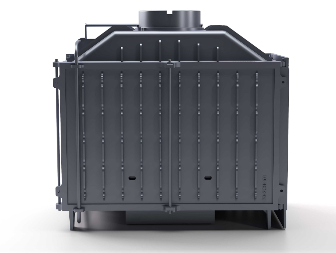 Döküm Şömine Haznesi Klapeli Sol Camlı 70 cm