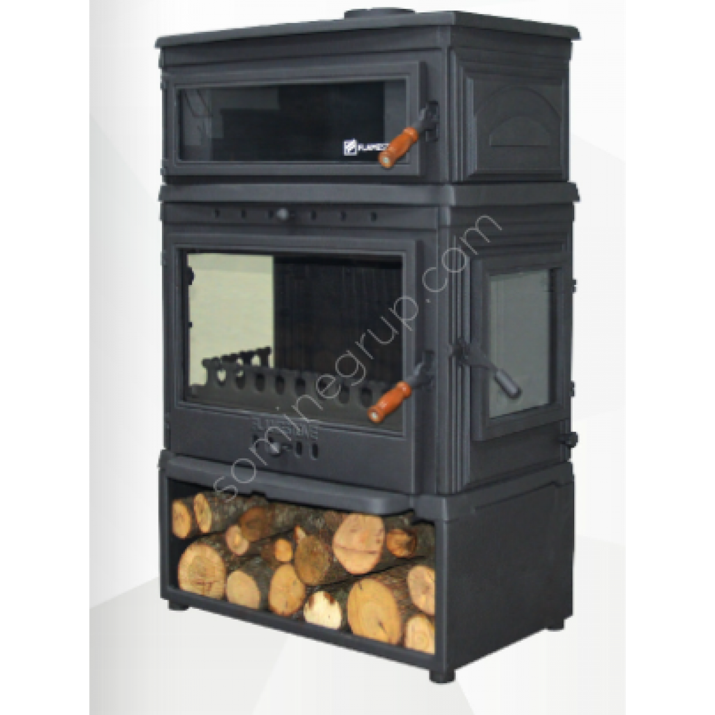 FS-045YKST Retro Lux Dik Yan Kapak Style Döküm Soba