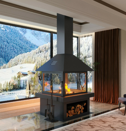 Kare Model Orta Şömine