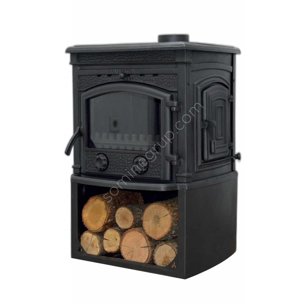 FS-016YKST SİRİUS STAR TEK CAMLI YAN KAPAKLI ODUNLUKLU ŞÖMİNE DÖKÜM SOBA
