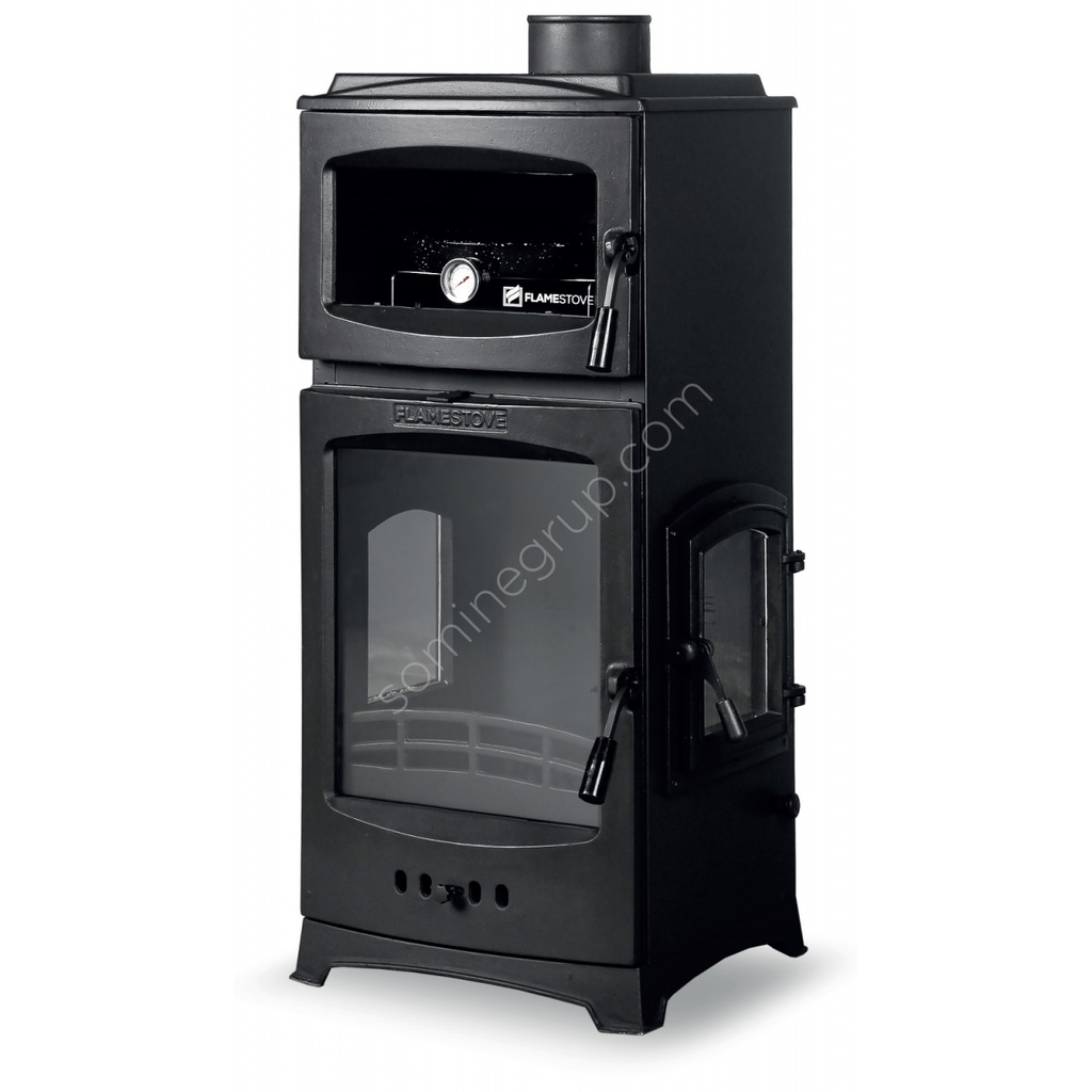 FS-204YK LODİ LÜX GURME 3 CAMLI KUZİNELİ YAN KAPAKLI DÖKÜM SOBA